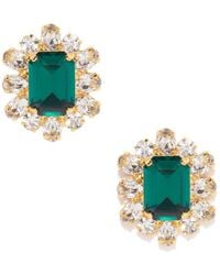 The Pink Reef - Europe Crystal Stud - Lyst