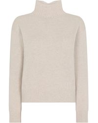 Really Wild Clothing - Neutrals Kinalba Lambswool High-Neck Sweater - Lyst
