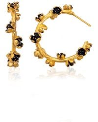 Milou Jewelry - Large Flower Hoop Earrings - Lyst