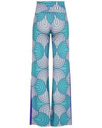 Beatrice von Tresckow - Lilac Labyrinth Stretch Flare Trousers - Lyst