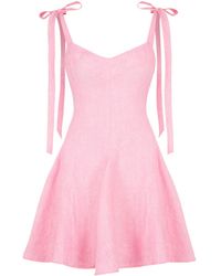 Sanctumum - Kaya Mini Linen Dress - Lyst