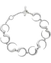 Lucy Quartermaine - Solid Sterling Luna Bracelet - Lyst