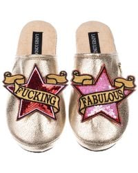 Laines London - Softie Slippers With & Fucking Fabulous Brooches - Lyst