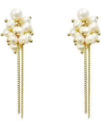Angel Barocco - Multi Ivory Pearl Earrings - Lyst