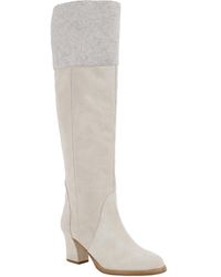 Moon D'elle - Neutrals Zenit Knee High Boots - Lyst