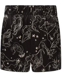 Lily Rou - Silk Ray Relaxed Shorts - Lyst