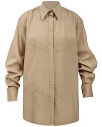 Van Brussel - Neutrals Sierra Panelled Shirt - Lyst