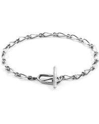 Anchor and Crew - Arabella Twist Chain T-Bar Bracelet - Lyst