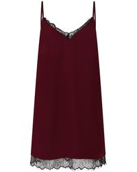 Little Lies - Nightbird Plum Satin Slip Dress - Lyst