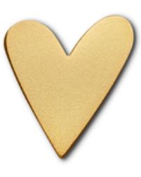 Make Heads Turn - Golden Metal Pin Little Golden Heart - Lyst