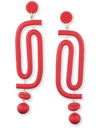 By Chavelli - Labyrinth Dangly Statement Earrings - Lyst