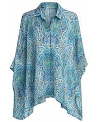 Conquista - Oversized Printed Shirt With Flowing Silhouette – Relaxed Elegance & Modern Comfort - Lyst