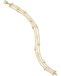 Vanhi - Simone Triple Chain Layered Bracelet - Lyst