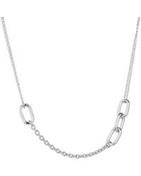 Spero London - Sterling Chain & Link Necklace - Lyst
