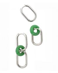 seree - Della Convertible Link Jade Earrings - Lyst