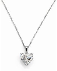 Pearl Code - Angel Heart Moissanite Pendant Necklace - Lyst