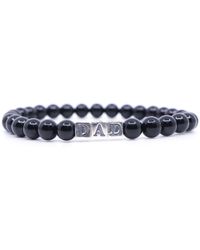 Shar Oke - Tourmaline & Sterling Dad Letters Beaded Bracelet - Lyst