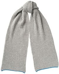 Kinalba - Ladies Light Chunky Ribbed Cashmere Scarf - Lyst