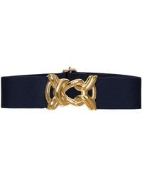 BeltBe - Stretch Belt With Metal Knot Buckle - Lyst