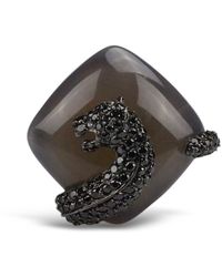 Bellus Domina - Sterling Agate Umbra Panther Cocktail Ring - Lyst