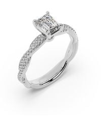Artisan - 14K Ring With Emerald Cut Lab-Grown Diamond - Lyst