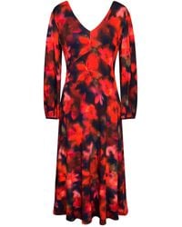 Alie Street London - Cecilia Midi Dress Midnight Ember - Lyst