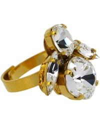 Vickisarge - Neutrals The Clear Bee Ring - Lyst