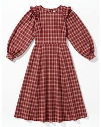 Louche - Maisie Shadow Check Long Sleeve Dress - Lyst