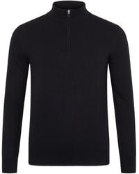 Paul James Knitwear - Lightweight Foster Cotton Zip Neck Jumper - Lyst