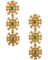 Dhwani Bansal - Piña Earrings With Topaz Glass Gems - Lyst