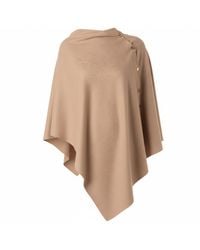 Franchetti Bond - Gisellina Dark Mocha Button Poncho - Lyst