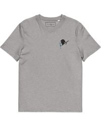 Anchor and Crew - Heather Artist Monkey Organic Cotton Embroidered T-Shirt - Lyst