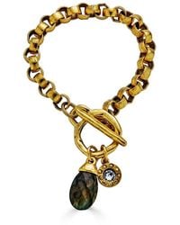 Loni Paul Jewelry - Moonstone & Crystal Charm Bracelet - Lyst