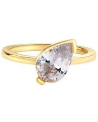Onewildone - Love This For You Tilted Pear Pinky Ring - Lyst