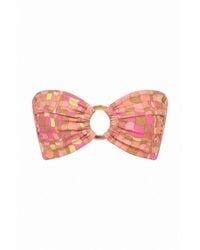Montce - Ibiza Geo Tori Ties Bandeau Bikini Top - Lyst