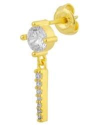 Spero London - Sterling Clear Gemstone Spike Charm Sodalite Single Earring - Lyst