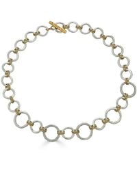Loni Paul Jewelry - Mixed Metal Sculpted Circle Necklace - Lyst