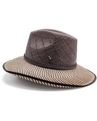 DORIA 1905 - Western Drop Panama Brisa Hat - Lyst