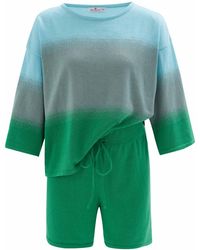 Peraluna - Siri Knitted Blouse & Shorts Matching Set - Lyst