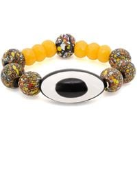 Ebru Jewelry - Chunky Evil Eye African Beaded Bracelet - Lyst