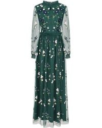 Frock and Frill - Rydia Floral Embroidered Maxi Dress - Lyst