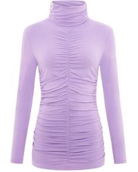 blonde gone rogue Tangle Turtleneck In Lilac - Purple