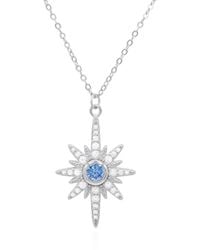 Luna Charles - Heidi North Star Birthstone Necklace March - Lyst