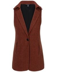 Farinaz - Classic Vest Jacket - Lyst