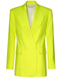 AGGI by HALEWSKI - Blair Laser Yellow Oversized Blazer - Lyst
