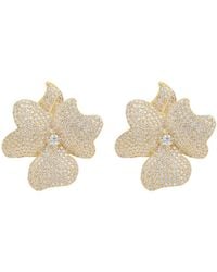 LÁTELITA London - Flower Large Stud Earrings Gold - Lyst