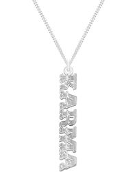 CarterGore - Sterling Silver "karma" Word Necklace - Lyst