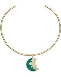 Zeworks - Lea Malachite Choker - Lyst