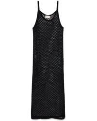 Peraluna - Angel Openwork Strap Long Beach Dress - Lyst