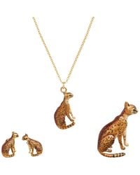 Fable England - Bengal Cat Necklace, Earrings And Brooch - Lyst